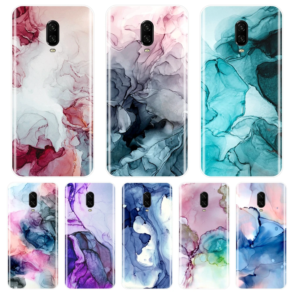 Мраморный художественный эстетический фиолетовый красный чехол для телефона One