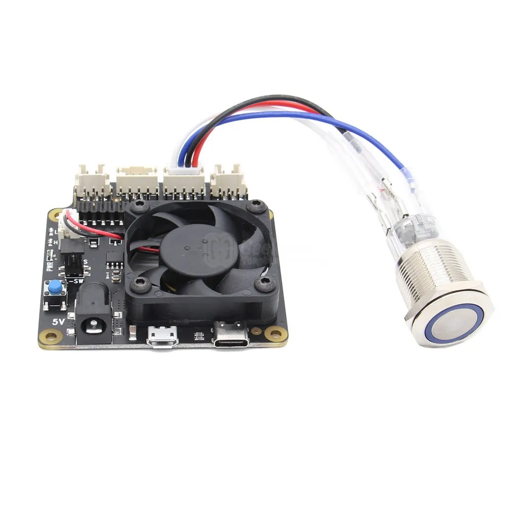 Raspberry Pi 4 Модель B X735 управление питанием и автоматическое охлаждение плата расширения с безопасным выключением 5 В Макс, 8А выход для Raspberry Pi