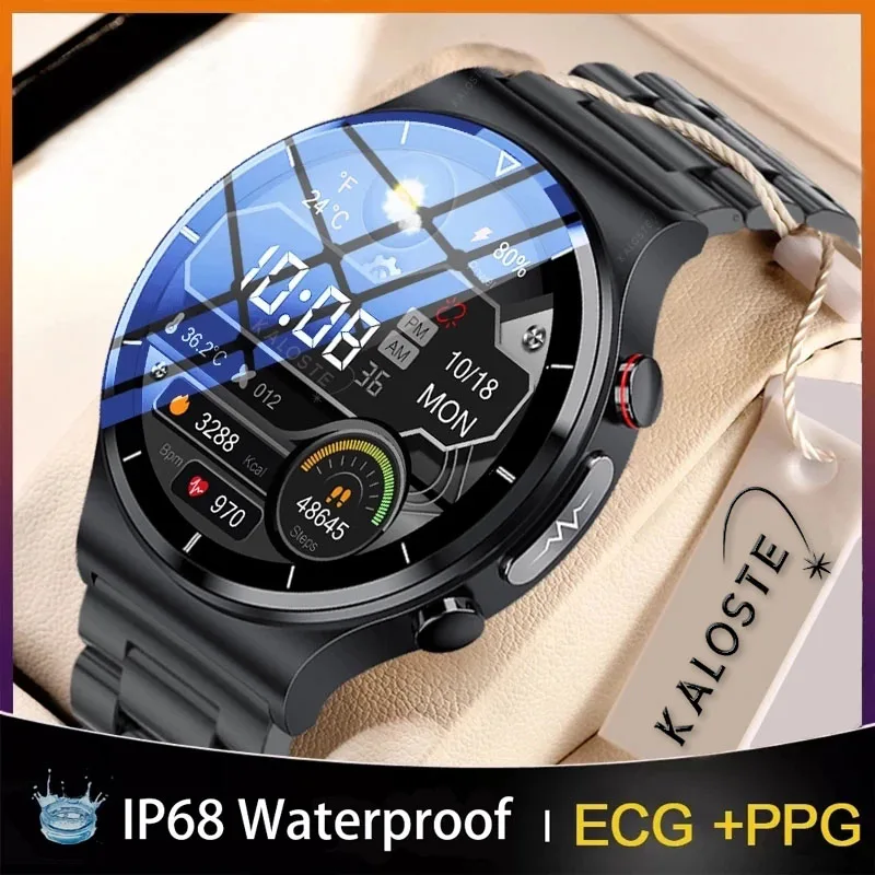 2022 ECG+PPG Smart Watch Men Heart Rate Blood Pressure Health Fitness Tracker IP68 Waterproof Smartwatch For Huawei Xiaomi | Электроника