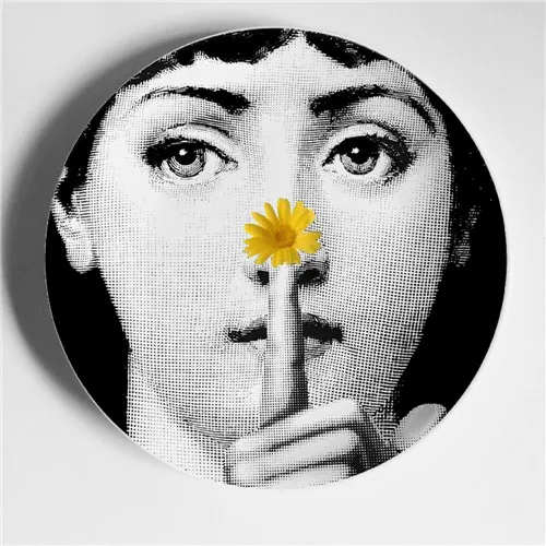 Винтажные фарфоровые декоративные тарелки Fornasetti, настенная тарелка для подвешивания, коллекционная тарелка для тарелок, настольный Настенный декор, лучшие подарки