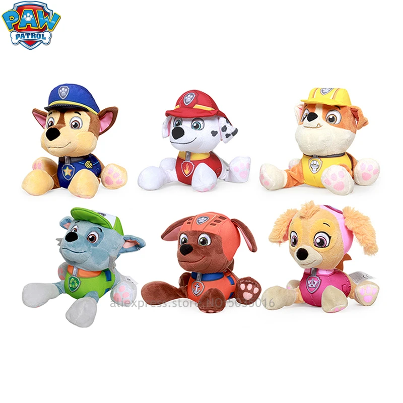 Paw patrol детский мультяшный полный набор плюшевых кукол хотите чтобы команда