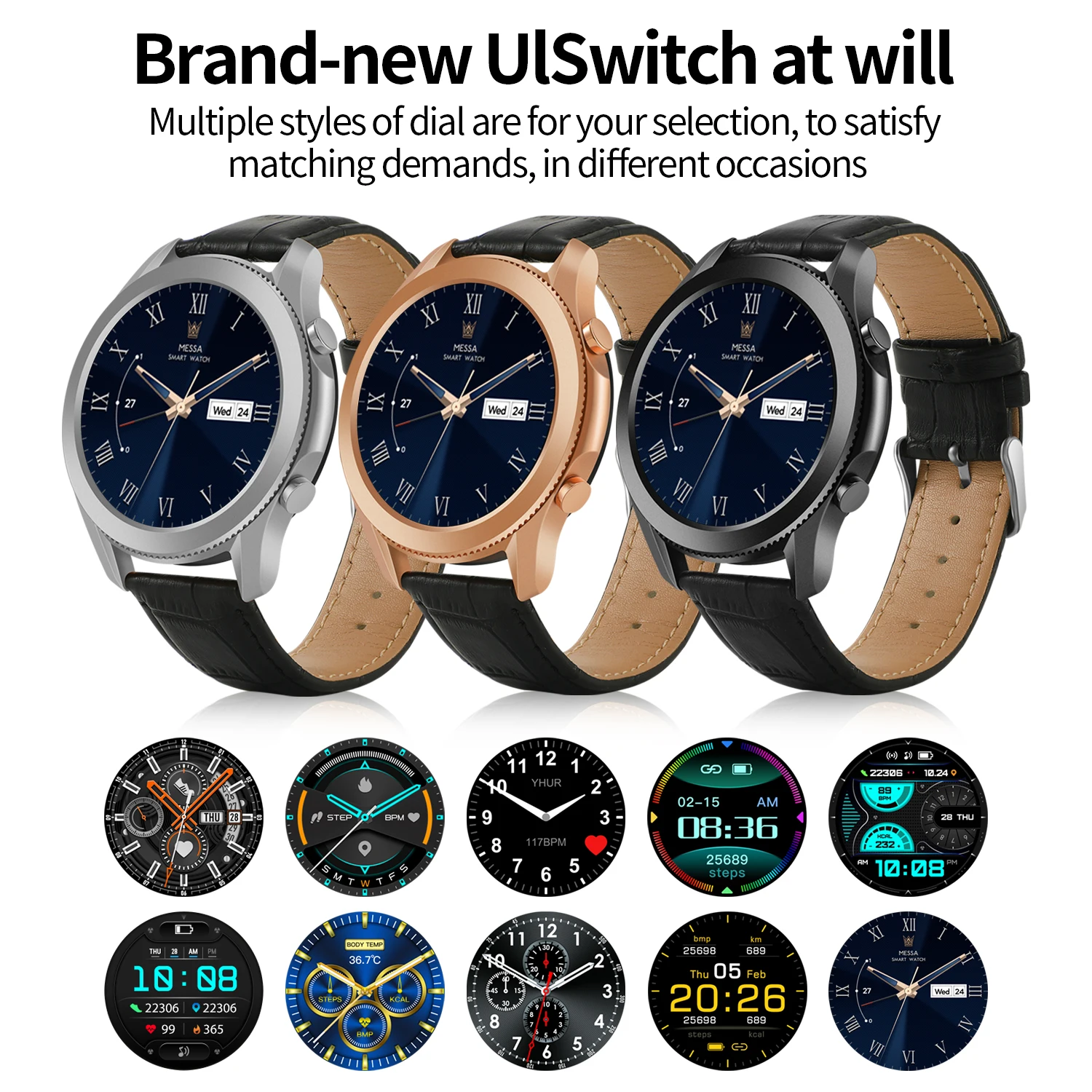 

2021 New arrived W3 Smart Watch Men Full Touch Bluetooth Call Womens Digital Fitness Samsung Galax Huawe Smartwatch