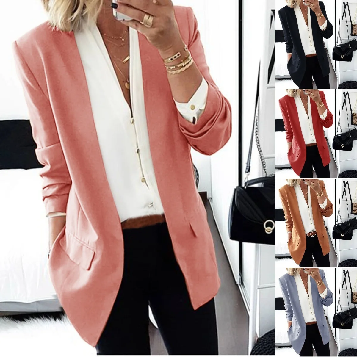 

Autumn and winter new slim small suit jacket