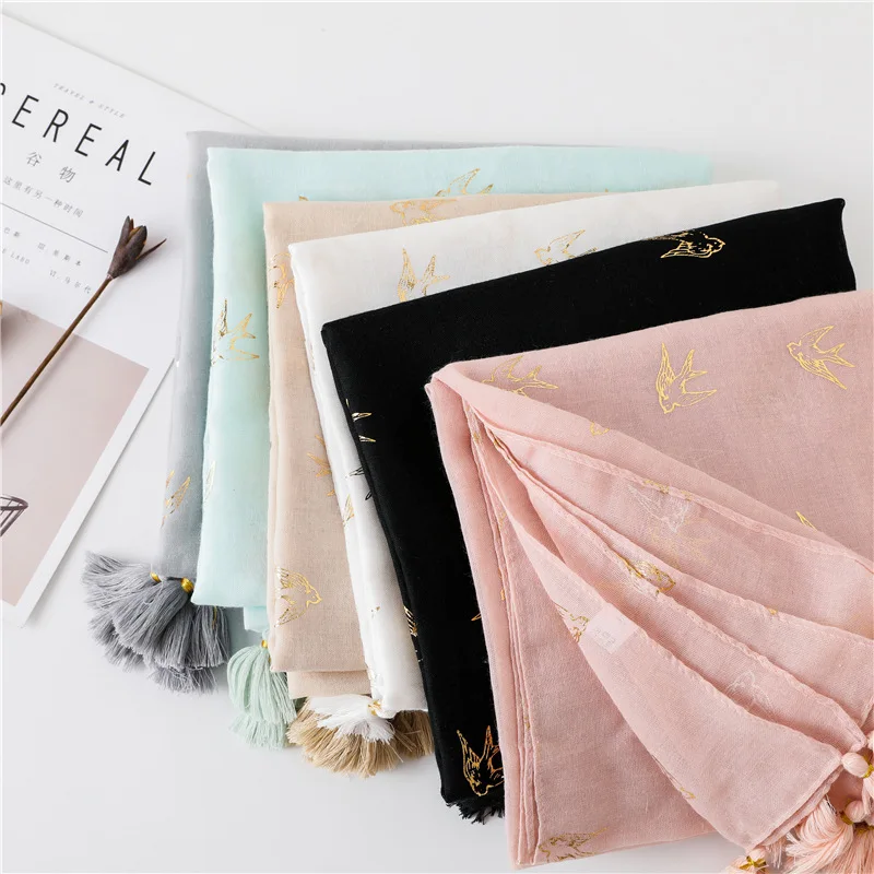 

2020 Luxury Brand New Style Printed Shawl Fashion Headscarf Cotton Linen Winter Scarf Women's Versatile Silk Scarves blanket