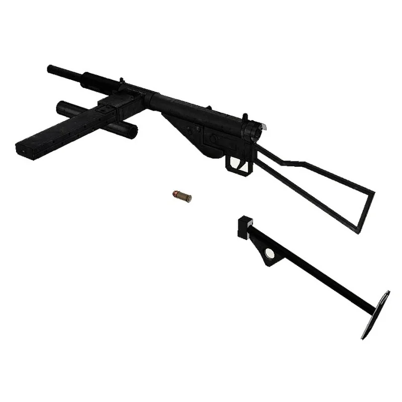 3D Бумага модель стен пистолет-пулемет 1:1 огнестрельное оружие Великой