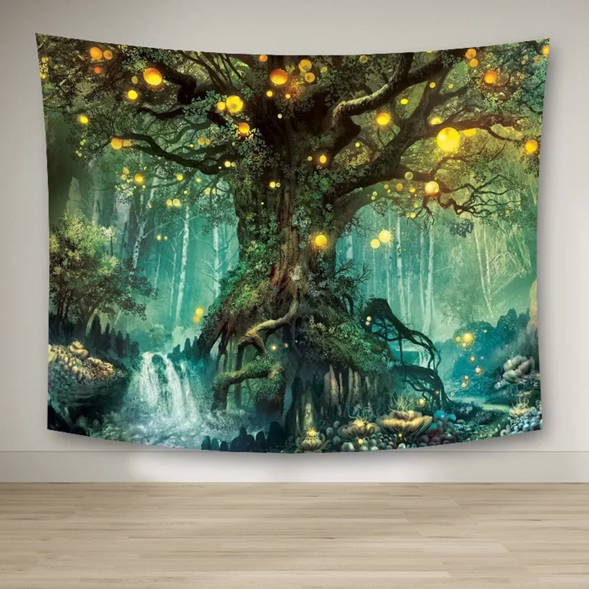 

Красивый женский большой настенный гобелен, дешевый настенный богемный настенный гобелен в стиле хиппи, Настенный декор в виде мандалы