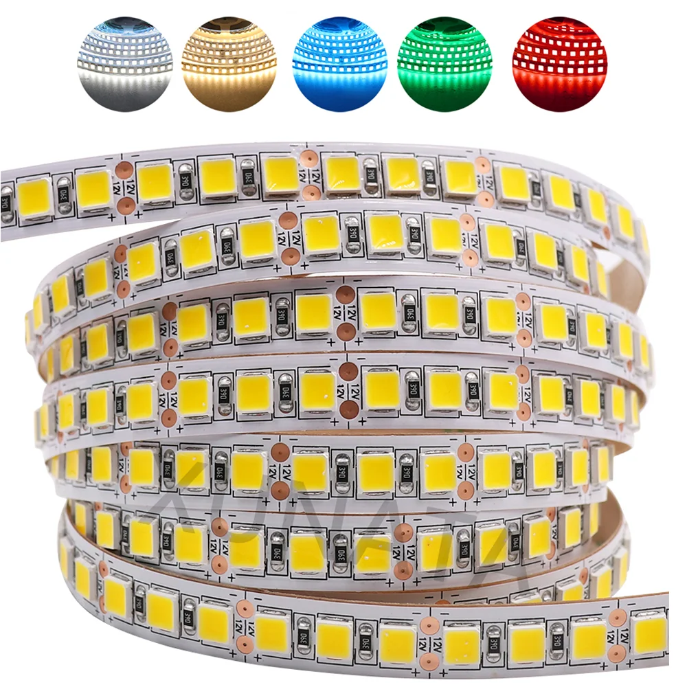 

5M 5054 2835 Led Strip Flexible Light 12V 24V High Brightness Ribbon Tape IP65 IP67 Waterproof Led Light Strips Red Green Blue