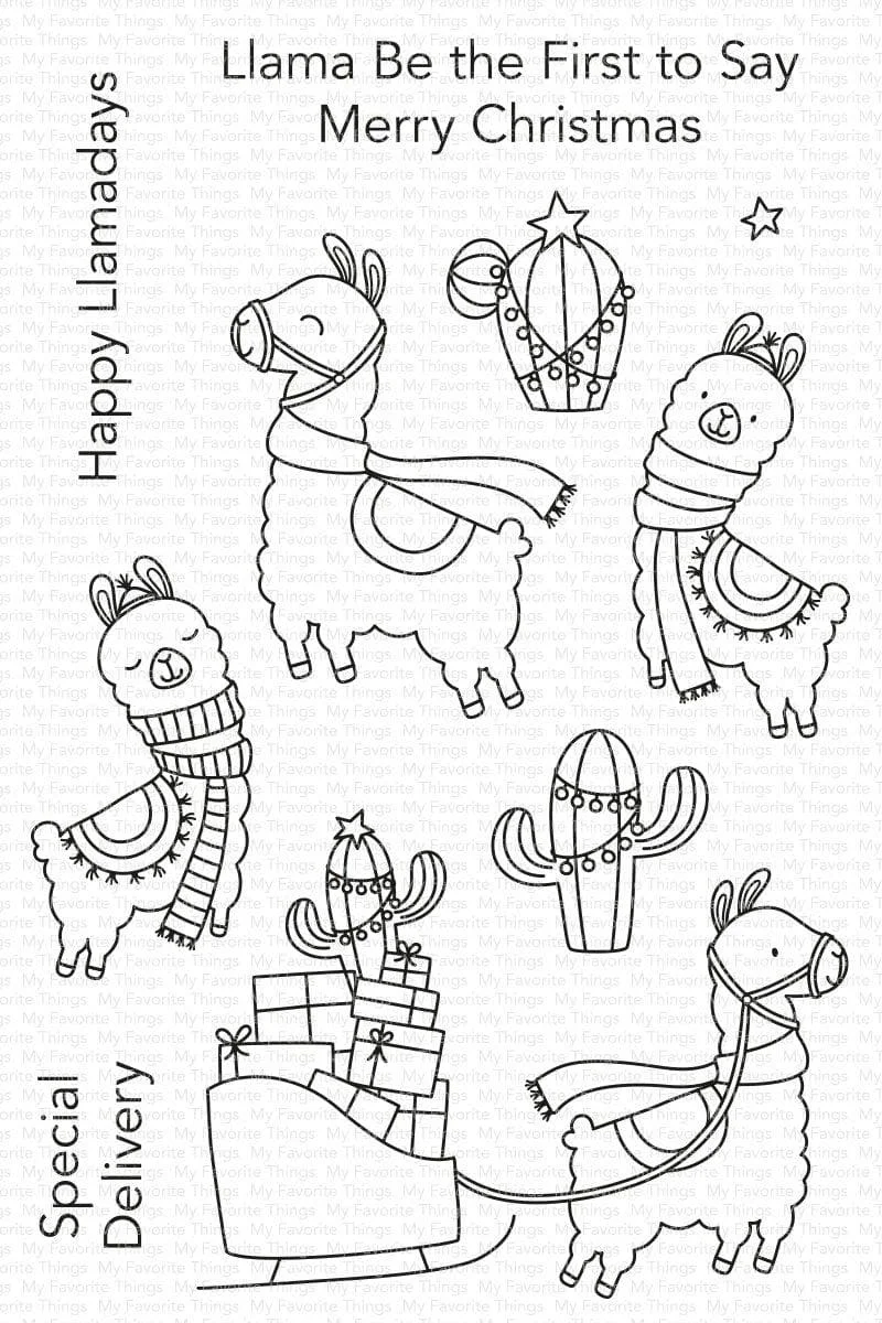 

Happy Llamadays New Metal Cutting Dies Clear Stamps Scrapbook Diary Secoration Embossing Stencil Template Diy Greeting Card 2021