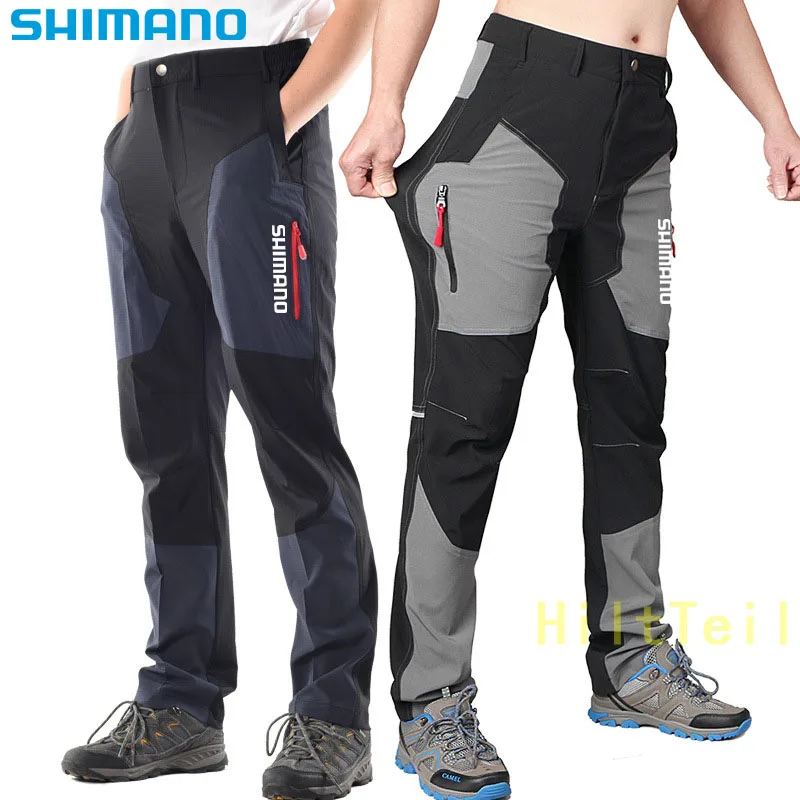 

Штаны рыболовные Shimano, дышащая быстросохнущая одежда для мужчин для бега, походов, рыбалки, спорта на открытом воздухе, Лоскутная Одежда для ...