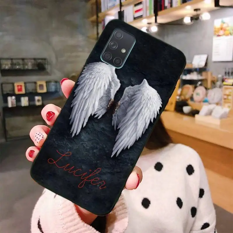

American TV Degenerate angel Lucifer Phone Case For Samsung Galaxy A21S A01 A11 A31 A81 A10 A20 A30 A40 A50 A70 A80 A71 A51