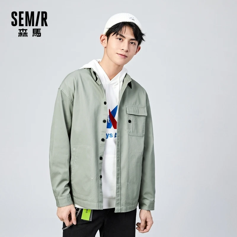 

Мужская рубашка SEMIR, Весенняя рубашка с длинным рукавом, 2021