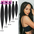 Зеркальные синтетические волосы для наращивания Mirra's с эффектом омбре, джамбо волосы, прямые плетеные волосы для афро-женщин, волосы для горячей воды