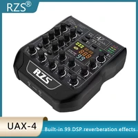 rzs uax4 updated mixer with mobile phone sound card live broadcast same wheat pk recording new listing