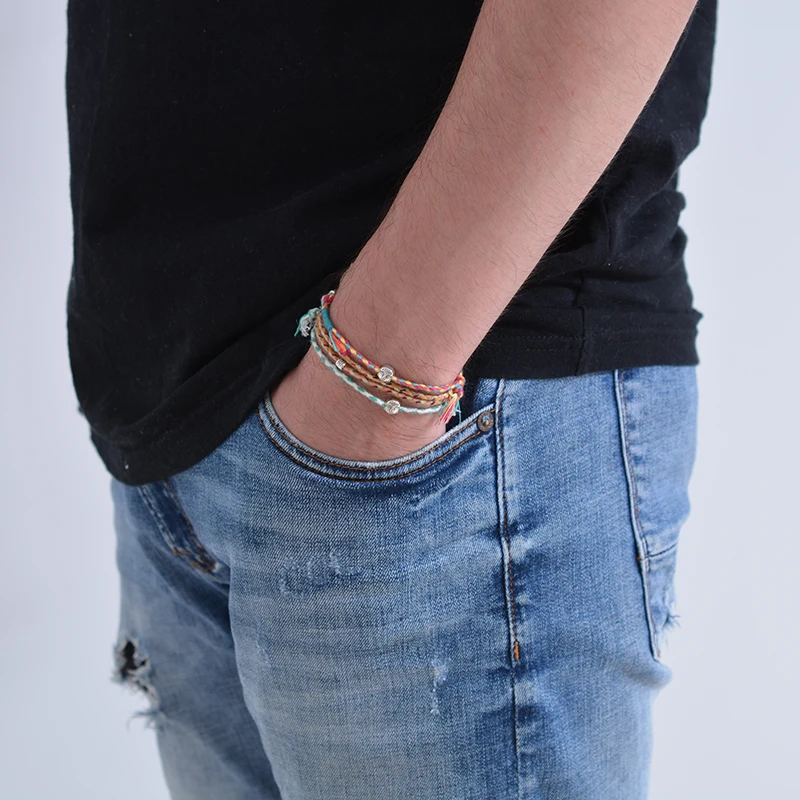 Tibetan Buddhist Lucky Woven Amulet Tibetan Cord Bracelets& Bangles For Women Men Handmade Rope Buddha Anklet Bracelet