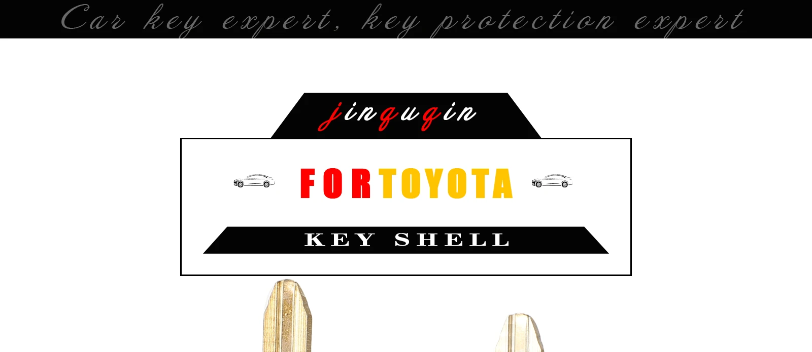 Jingyuqin 1/2 сменный брелок с кнопками для дистанционного ключа, чехол для Toyota Carina Estima Harrier Previa Corolla Celica