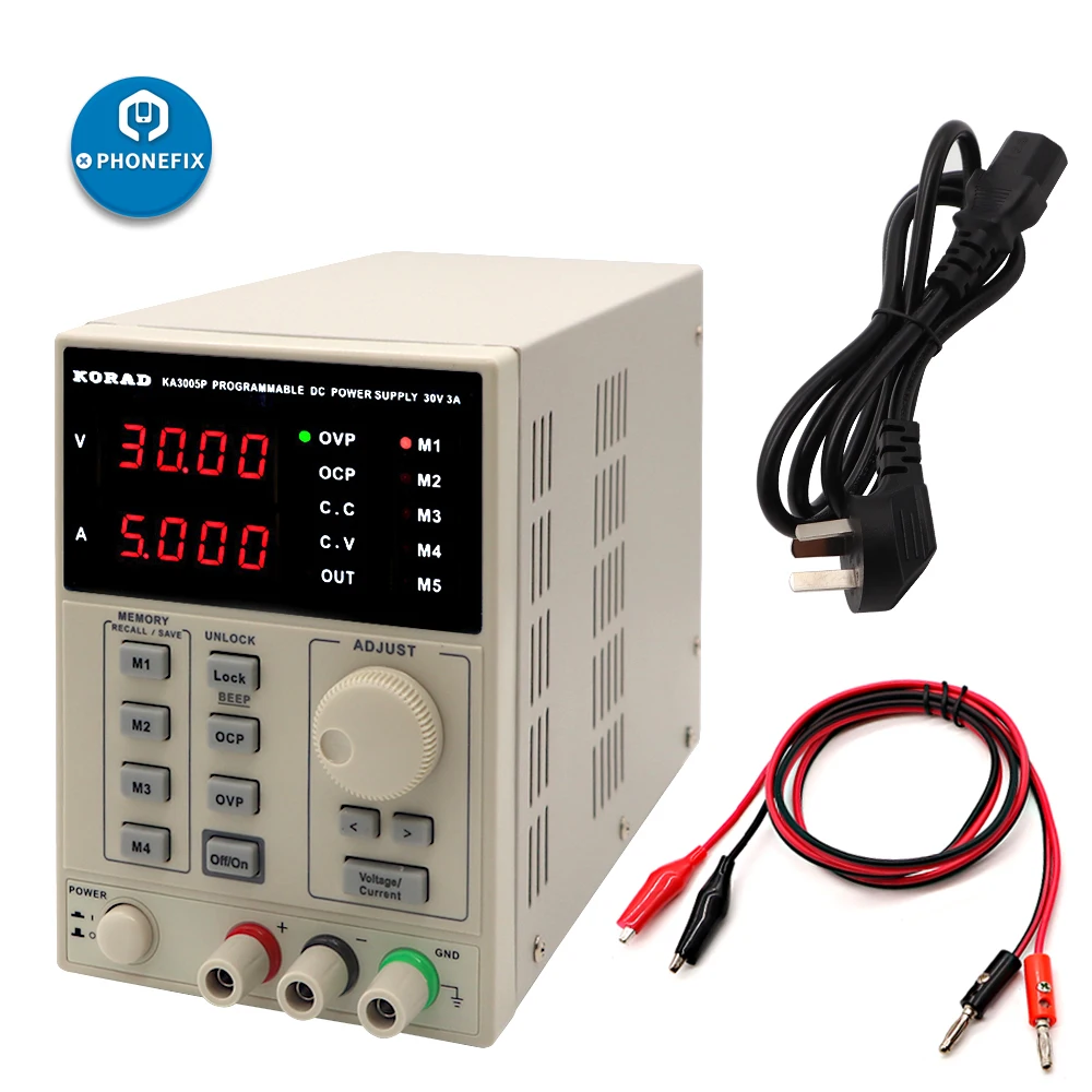 KORAD KA3005D Precision Adjustable Regulated DC Power Supply 30V 5A for Circuit board Repair Lab Equipment Research DIY Tool