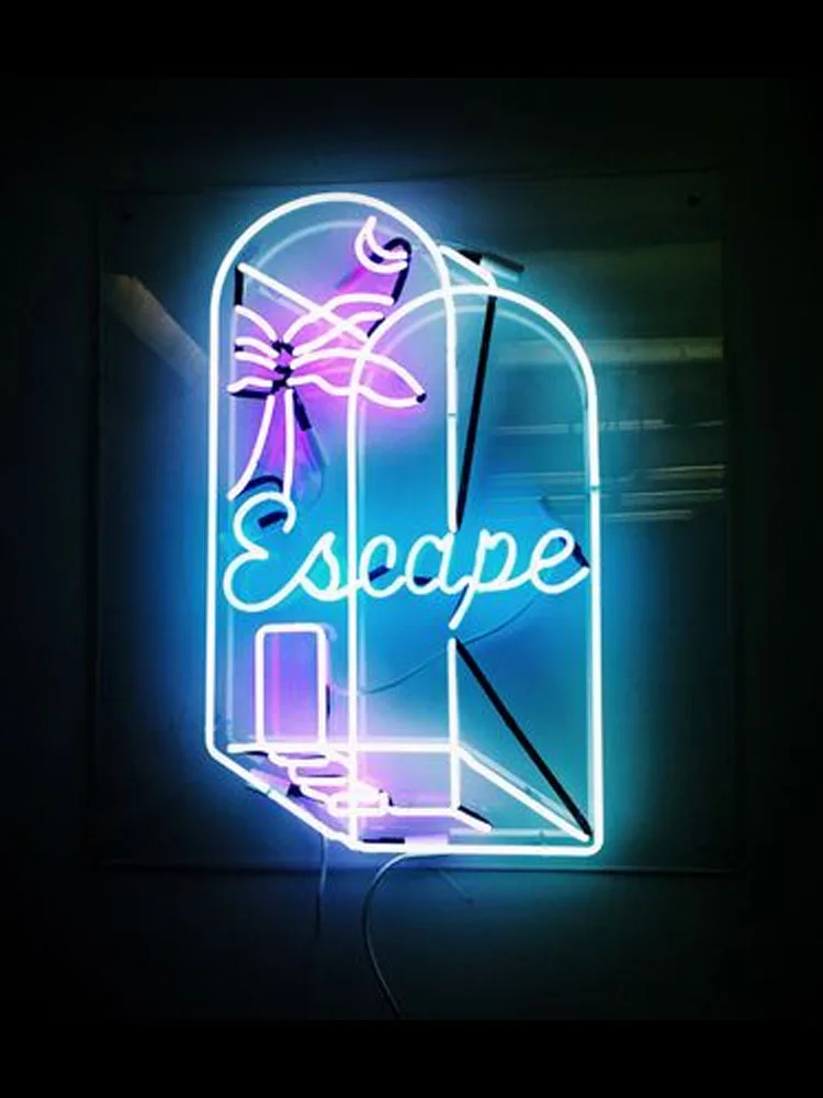 Неоновая вывеска для надписей на надписи Мечты На Behance escape неоновая декоративная