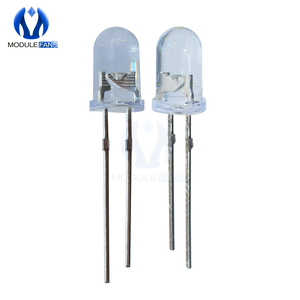 100 шт. 5 мм круглсветильник белые светодиодные лампы для освещения 1 8 3 4 в супер