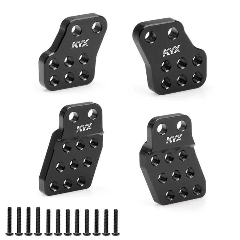 

KYX Racing Aluminum Front Rear Suspension Bracket Shock Towers Upgrades Part Accessories for 1/10 RC Crawler Car Axial Capra UTB
