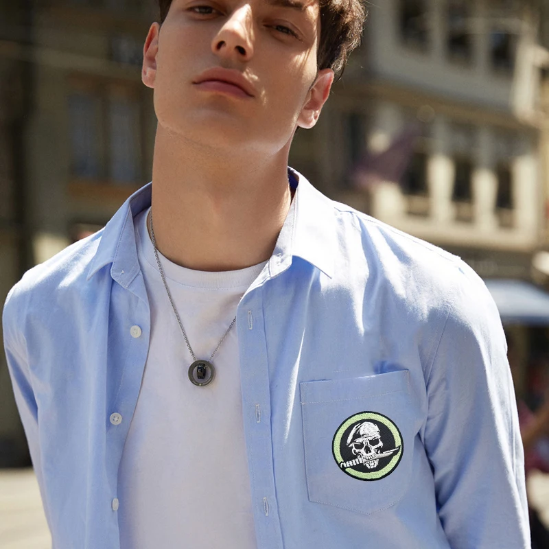 DIY Череп нож патчи для детей Одежда утюг на горный хрусталь аппликации в полоску