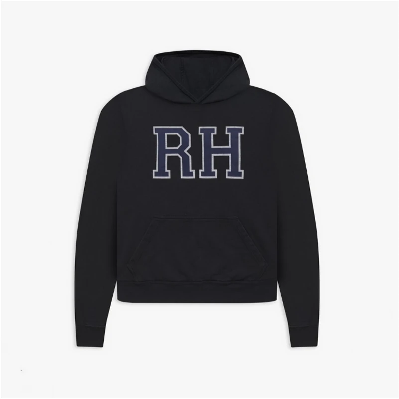 

2021FW RHUDE Hoodie Men Women 1:1 High Quality RH Large Letter Logo Print Rhude Sweatshirts AUDACITY TO DREAM Pullovers