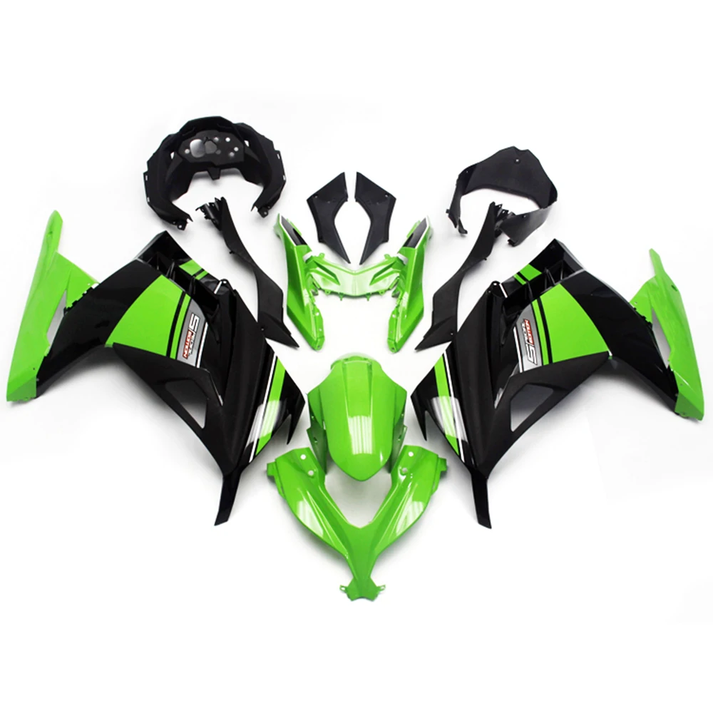 

Complete Motorcycle Fairing kit ABS For Kawasaki Ninja 300 EX300 2013 2014 2015 2016 2017 Black Brand New