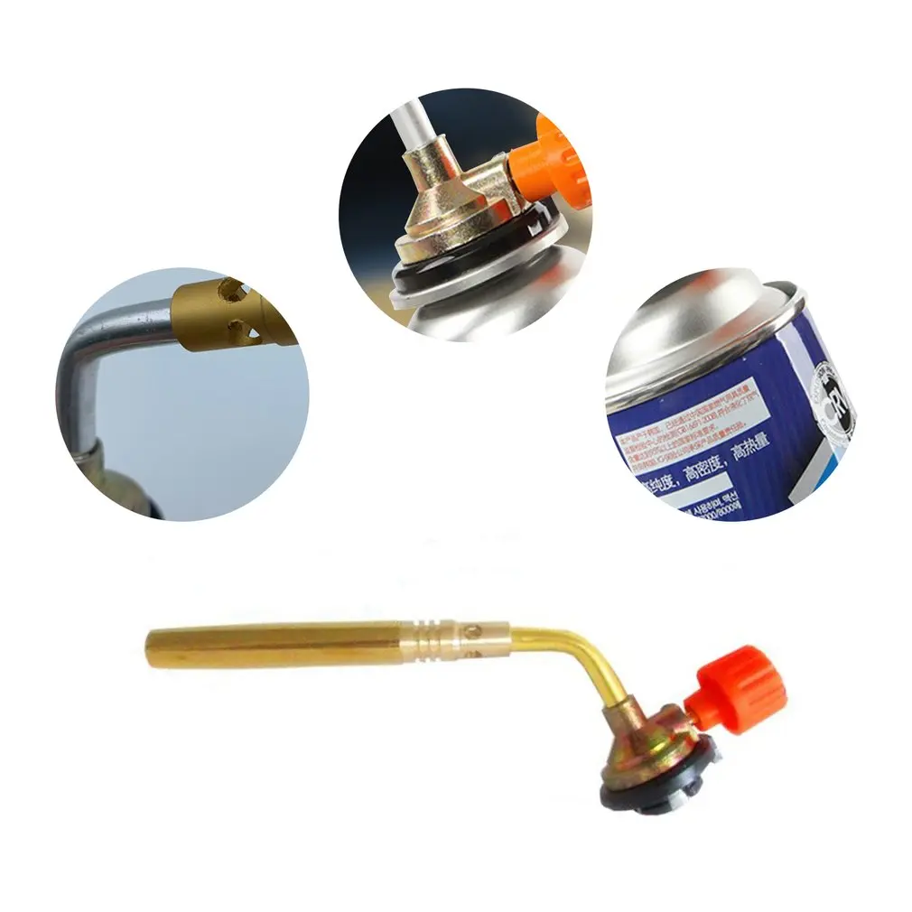 Quemador de butano para soldar, pistola de llama de Gas, lanzallamas de soldadura portátil para exteriores, acampada, barbacoa, equipo de soldadura