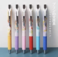 6 pcsset cartoon princess limited series press pen student pen kawaii office stationery signature pen