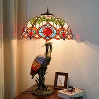 art deco led e27 tiffany iron resin glass led lamp led light table lamp desk lamp led dest lamp for bedroom