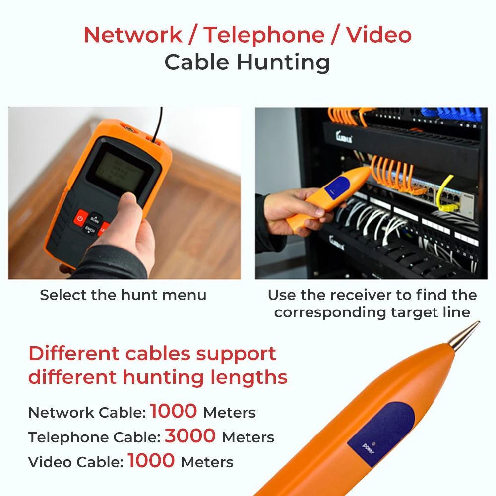 new lan network cable tester tracker diagnose tone finder telephone wire tracker inder detector networking tools line finder free global shipping