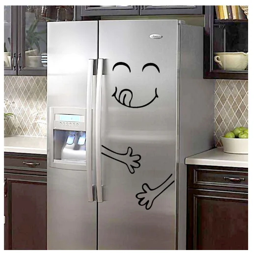 Магнит на холодильник магнит милый стикер счастливое вкусное лицо кухонная