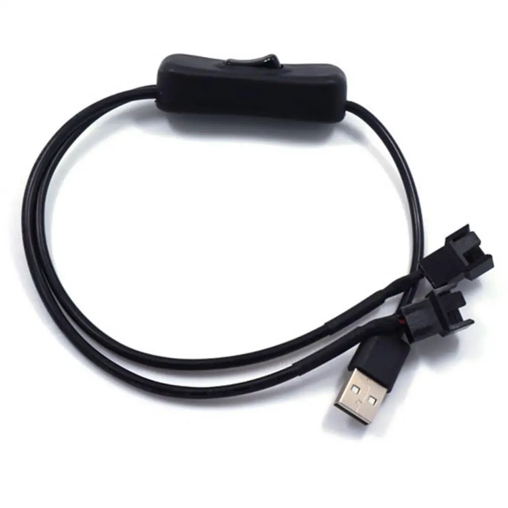 5V 2 Way USB до 4 Pin адаптер конвертер кабель соединитель вентилятора компьютера