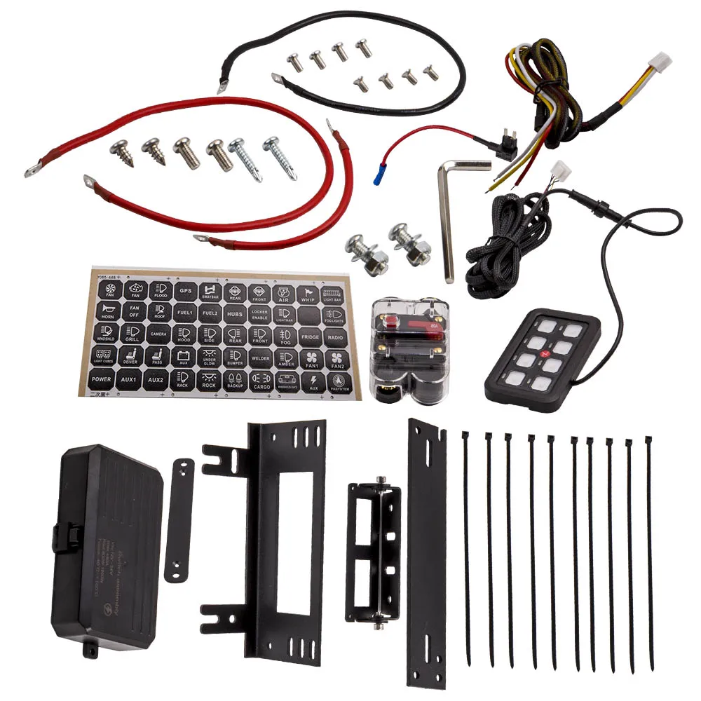 8 банды выключатель Панель 12V 24V для Светодиодный дальнего света Offroad Powerspot