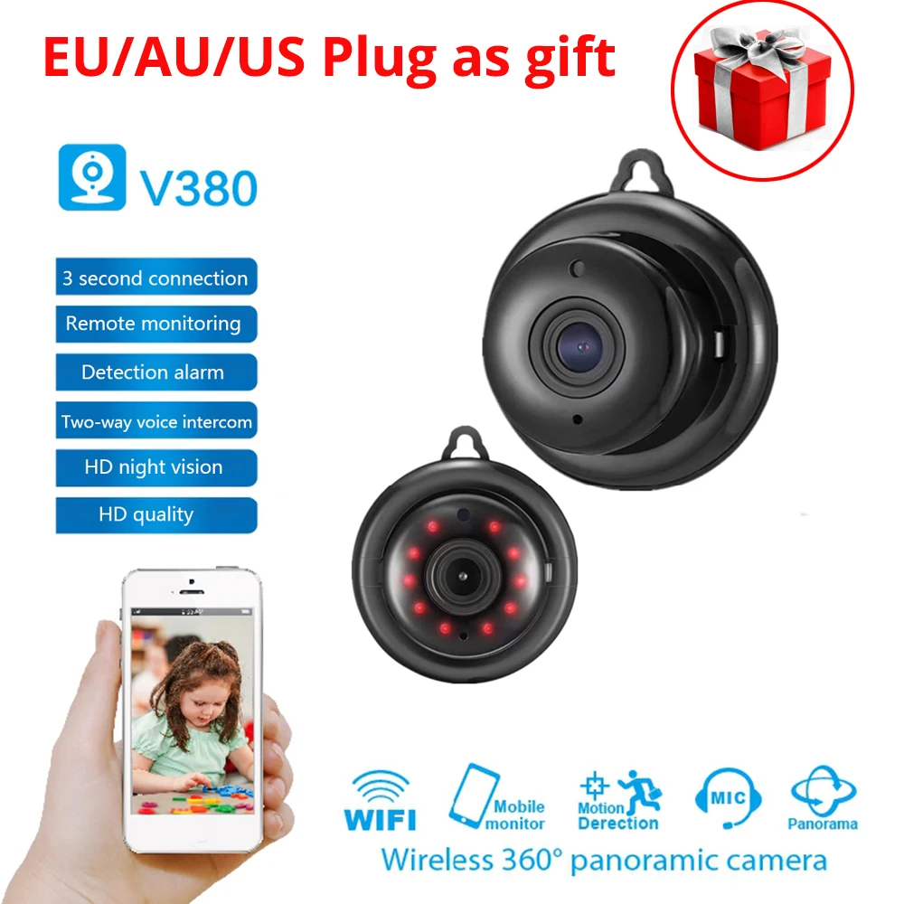 Домашняя камера безопасности 960P беспроводная мини wifi видеокамера с ночным