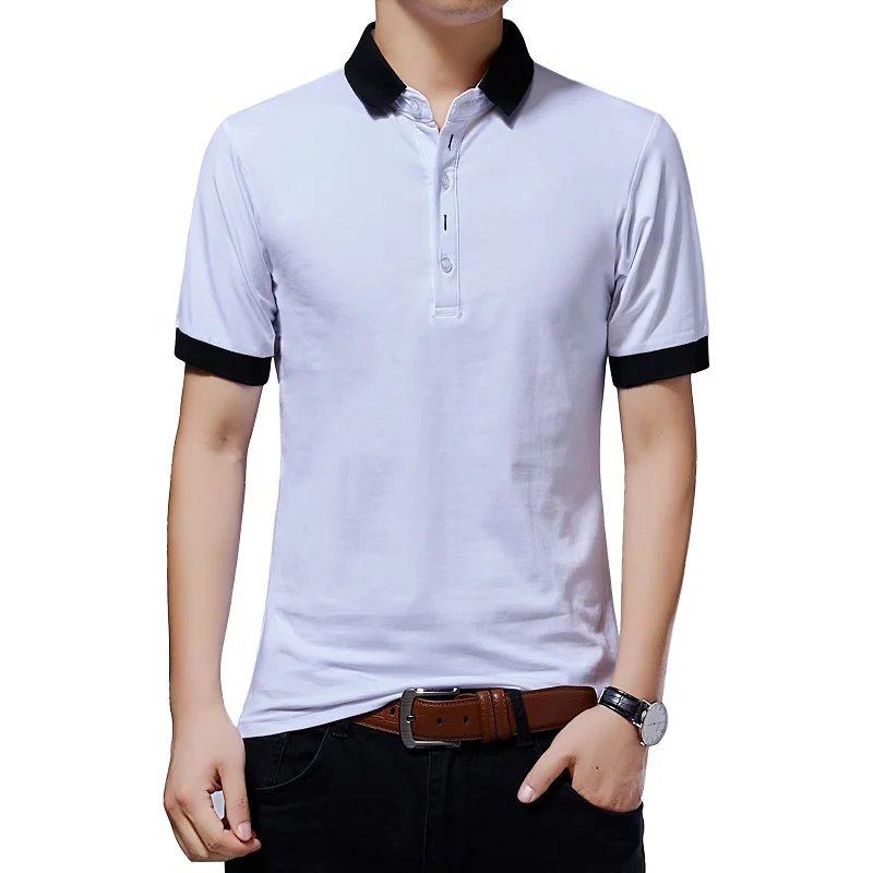 Мужская Летняя мода мужское Поло хлопок короткий рукав нижнее белье рубашка