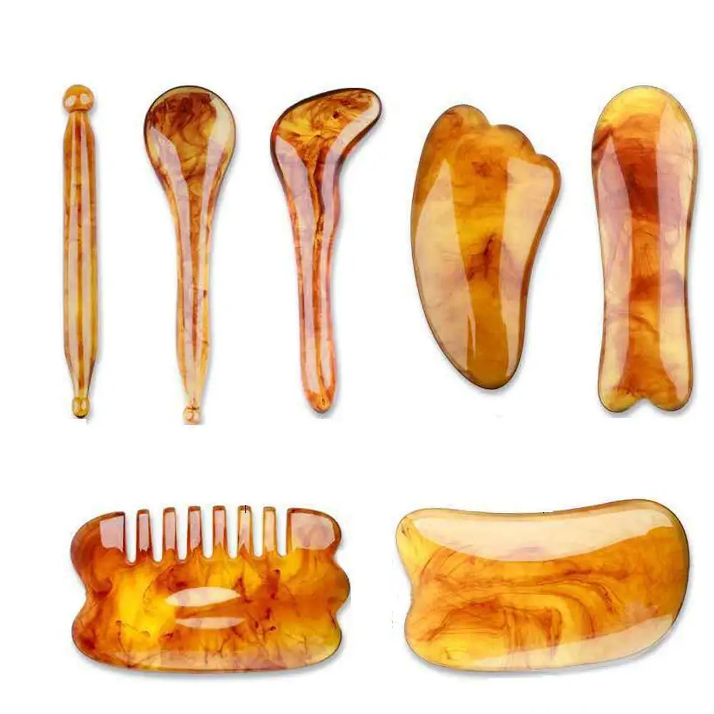 

Massage GuaSha Board Jade Stone Face Lift Body Skin Body Relaxation Care Massage Slimming Neck Body Skin Beauty Lift Thin Q0Z0