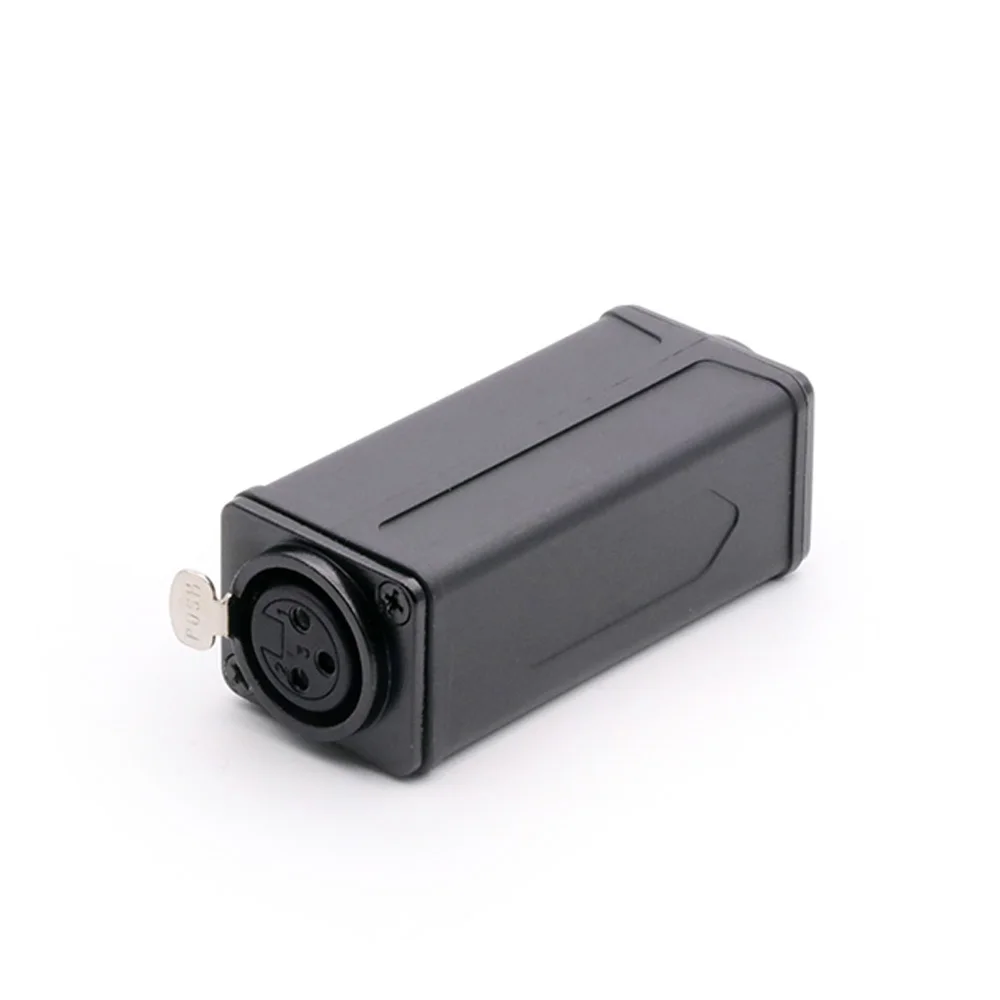 1PC New Arrival Black 3PIN XLR Straight Adapter High quality Panel Mount Connector Male to Female Extension | Обустройство дома