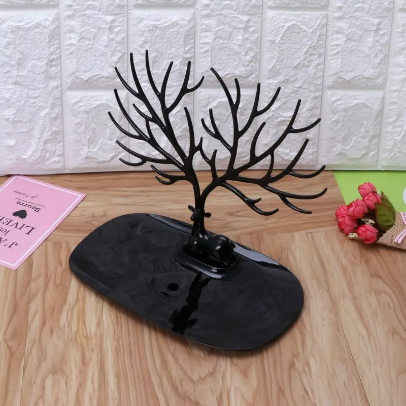 Ювелирные изделия Олень Дерево Стенд Дисплей Органайзер ожерелье серьги