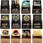 Музыкальная шкатулка под старину, деревянная резная Музыкальная шкатулка с рукояткой, Тематический Парк Юрского периода, королева, подарок на день рождения, Рождество, декор для музыкальной комнаты, гостиницы