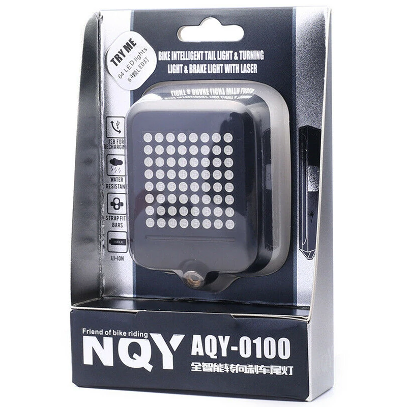 Фонасветильник велосипедный задний 64 светодисветодиодный зарядка через