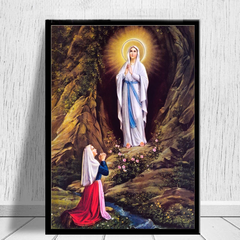 5D полное квадратное Сверло DIY Алмазная картина религиозная икона Mary Virgin Bless