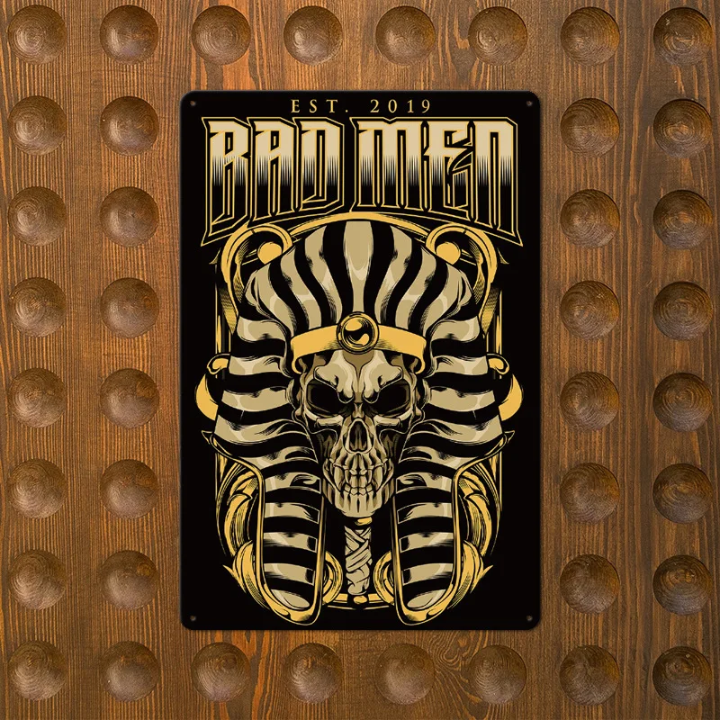 Потертая металлическая Оловянная стена знаки пустынные чернила БОБО робот