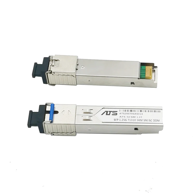 SFP модуль SC коннектор 1 25G BiDi 1310nm/1550nm WDM переключатель приемопередатчика с