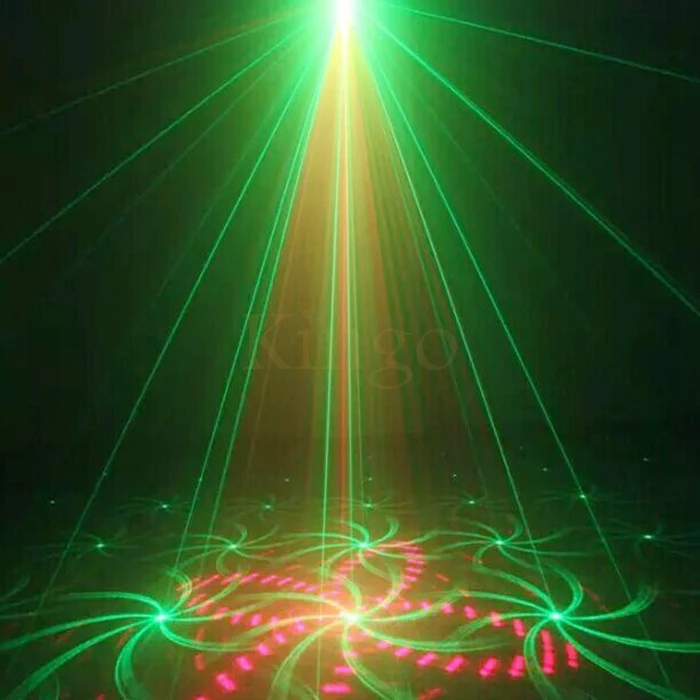 Светодиодный лазерный сценический прожектор Kingoffer 40 режимов миниатюрный