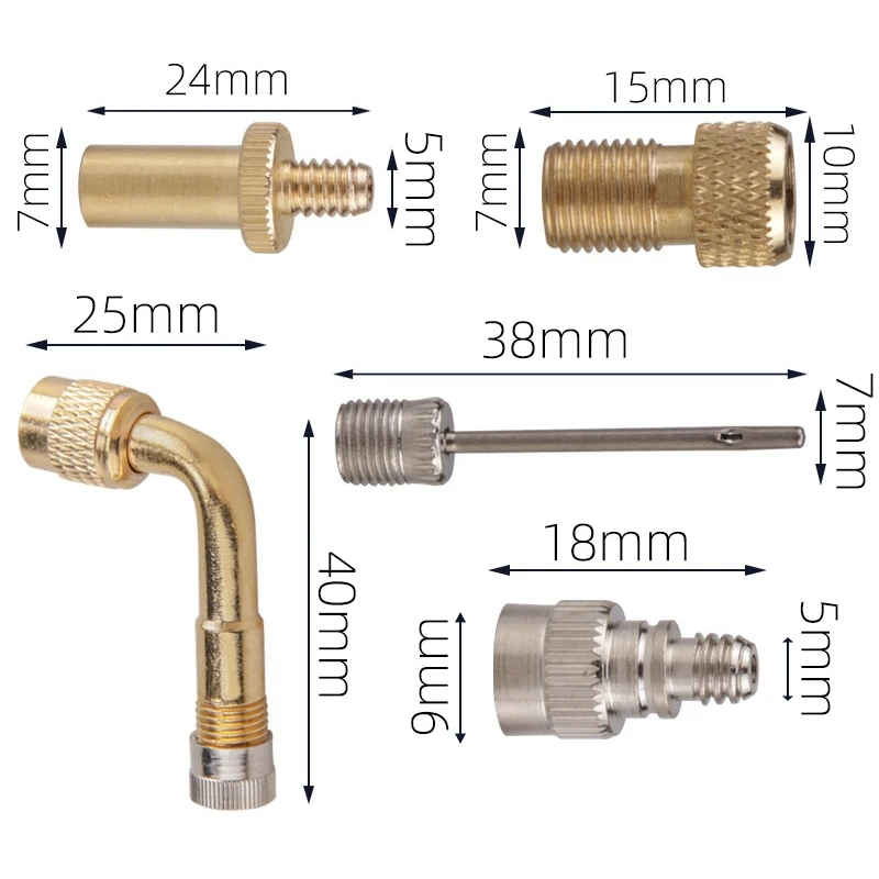 

Bicycle Valve Adapter Bike Air Pump Adapter Presta Schrader Valve Adapter for Bikes Tire Inflator Air Pump Compressor