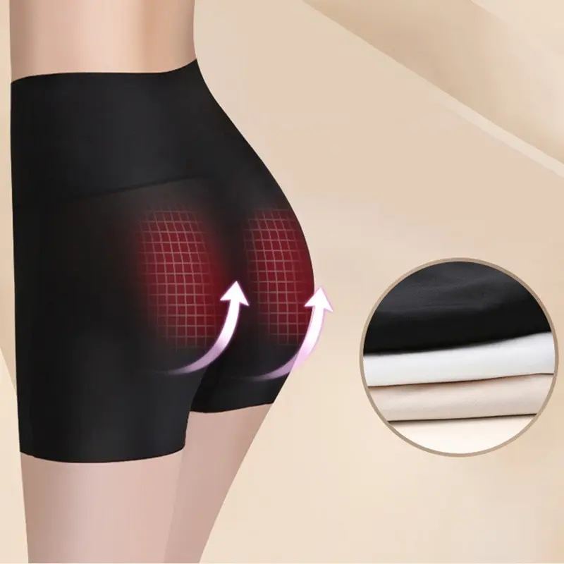 

Women Comfortably Anti-Friction Short Thigh Band Lace Safety Mid-Waist Breathable Safety Panty