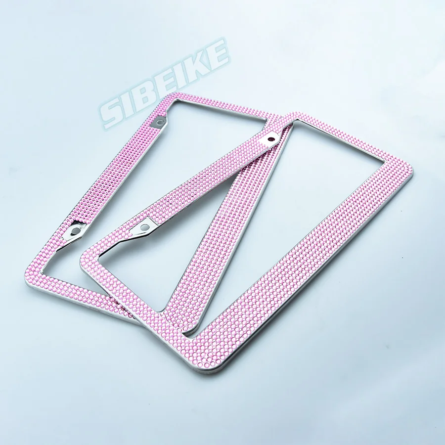 Рамка для номерного знака с кристаллами и бриллиантами девочек украшение