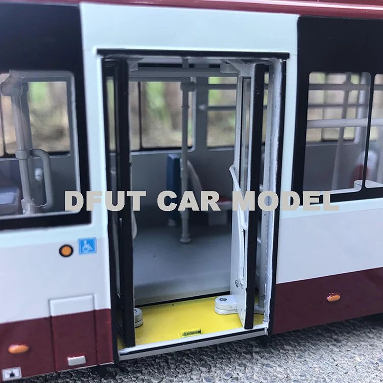1:43 игрушка из сплава FOTON BJ6123 FU TIAN BUS Car Модель детских игрушечных автомобилей авторизованный детский игрушечный автомобиль