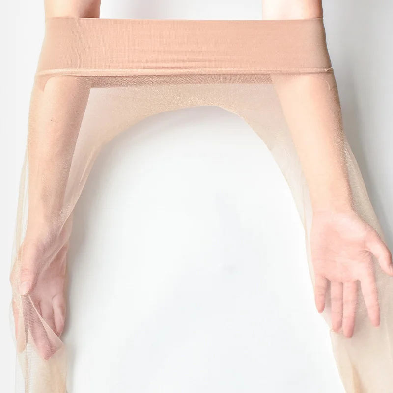 192 летние модные бесшовные ультратонкие женские колготки с открытой