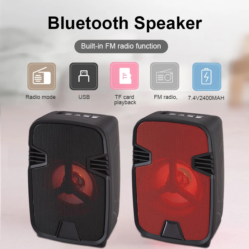 Беспроводная Bluetooth стереоколонка NNS портативное FM радио многофункциональный MP3